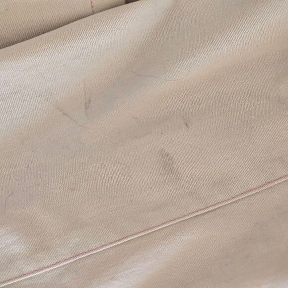 Denim & Co. Cream with Pink Stitching Spring Coat - Picture 8 of 9